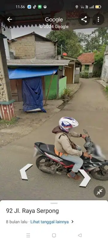 dijual tanah murah dijalan raya Puspitek Serpong