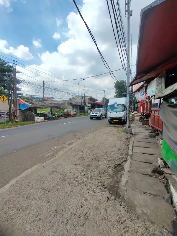 di jual tanah bonus bangunan rumah di jalan narogong bantar gebang