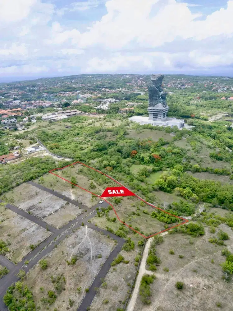 Tanah Kavling Pemandangan Laut Dan Gwk Di Bingin Sari