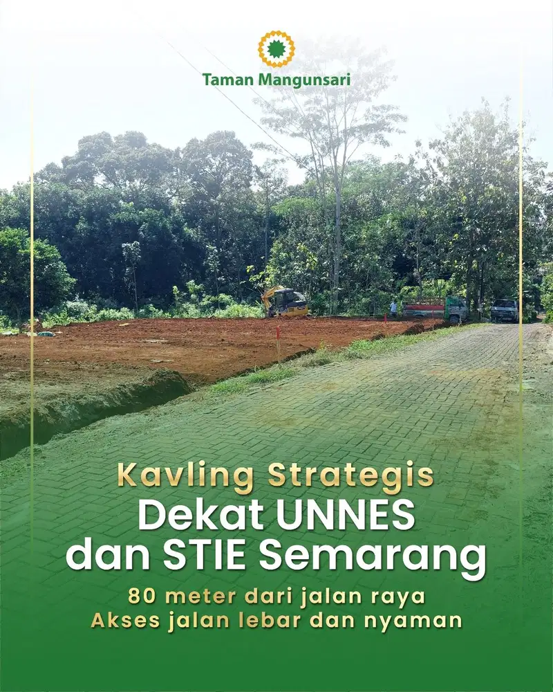 Kavling Taman Mangunsari Kavling strategis dekat Kampus Unnes