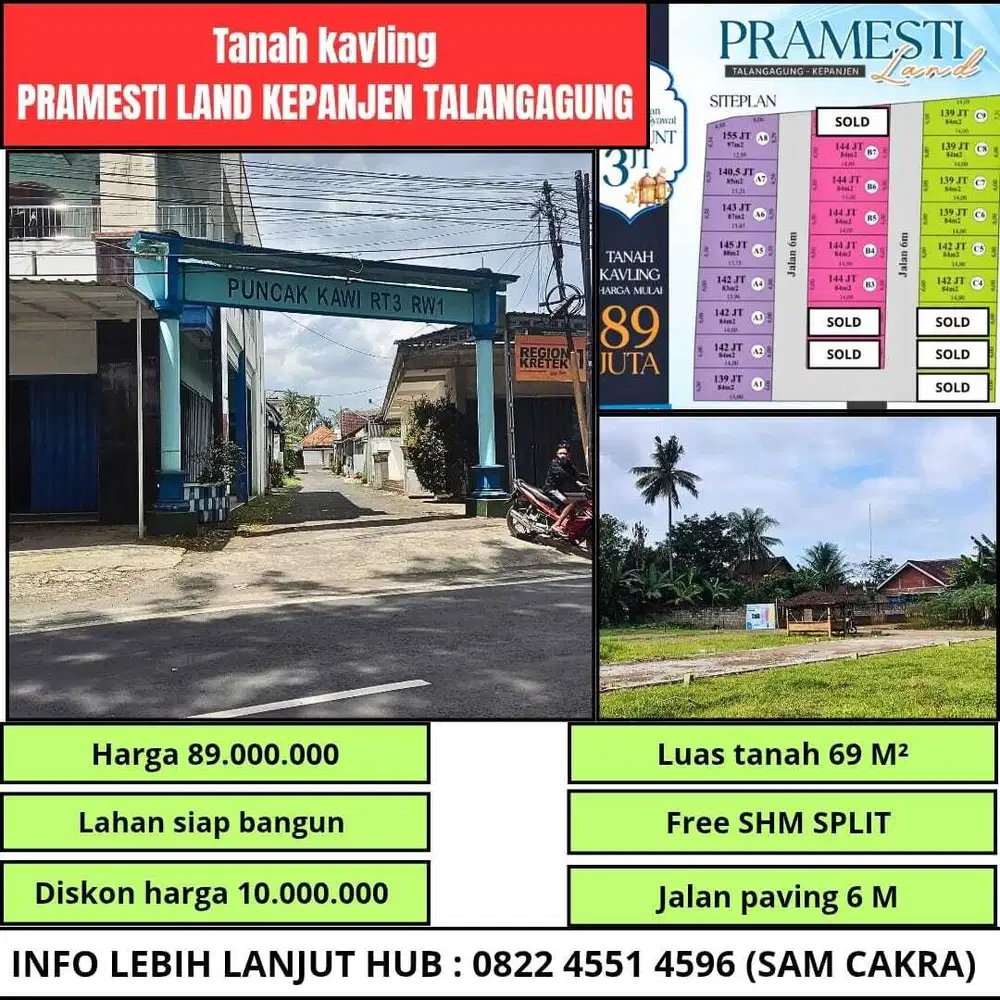 tanah kavling pribadi harga terjangkau
