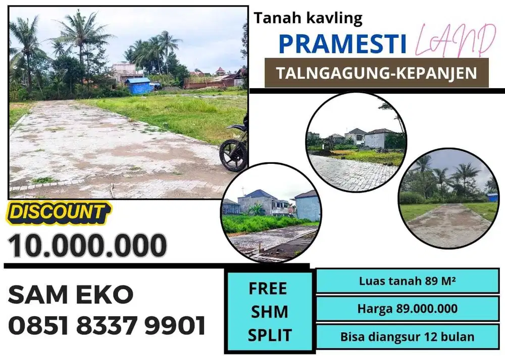 dijual tanah milik pribadi SHM