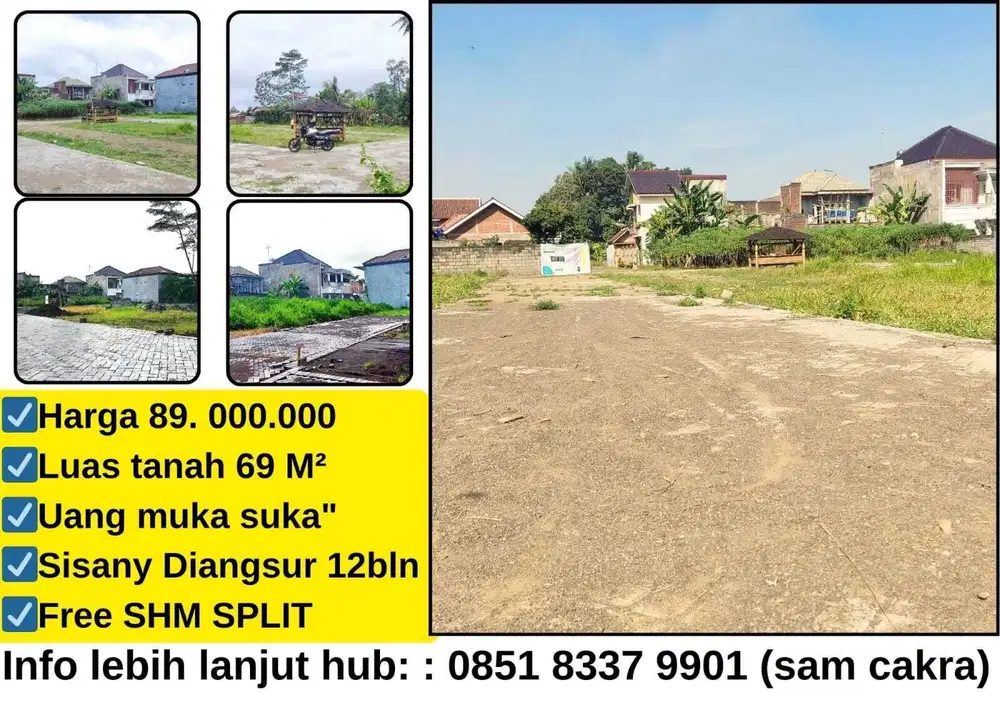 Tanah Kavling pribadi Tengah kota