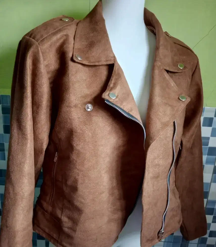 *HARGA PAS* Jaket Suede Premium Quality Size L