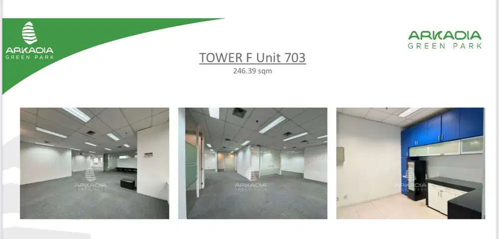 DISEWAKAN OFFICE PARTISI DI ARKADIA GREEN PARK