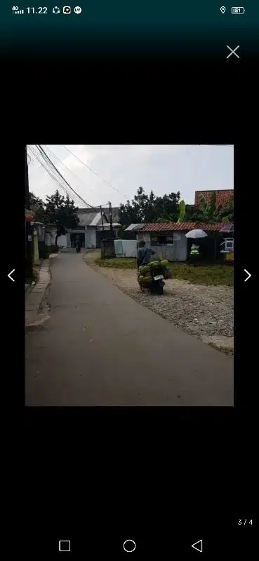 tanah darat SHM masuk mobil di belakang RS permata sawangan depok