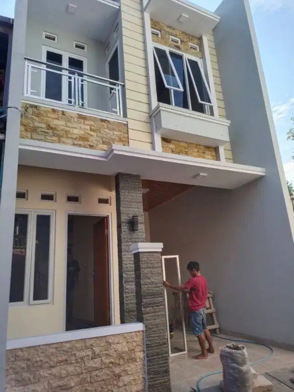 Dijual rumab baru 2 Lt akses mobil lokasi strategis dekat raya condet