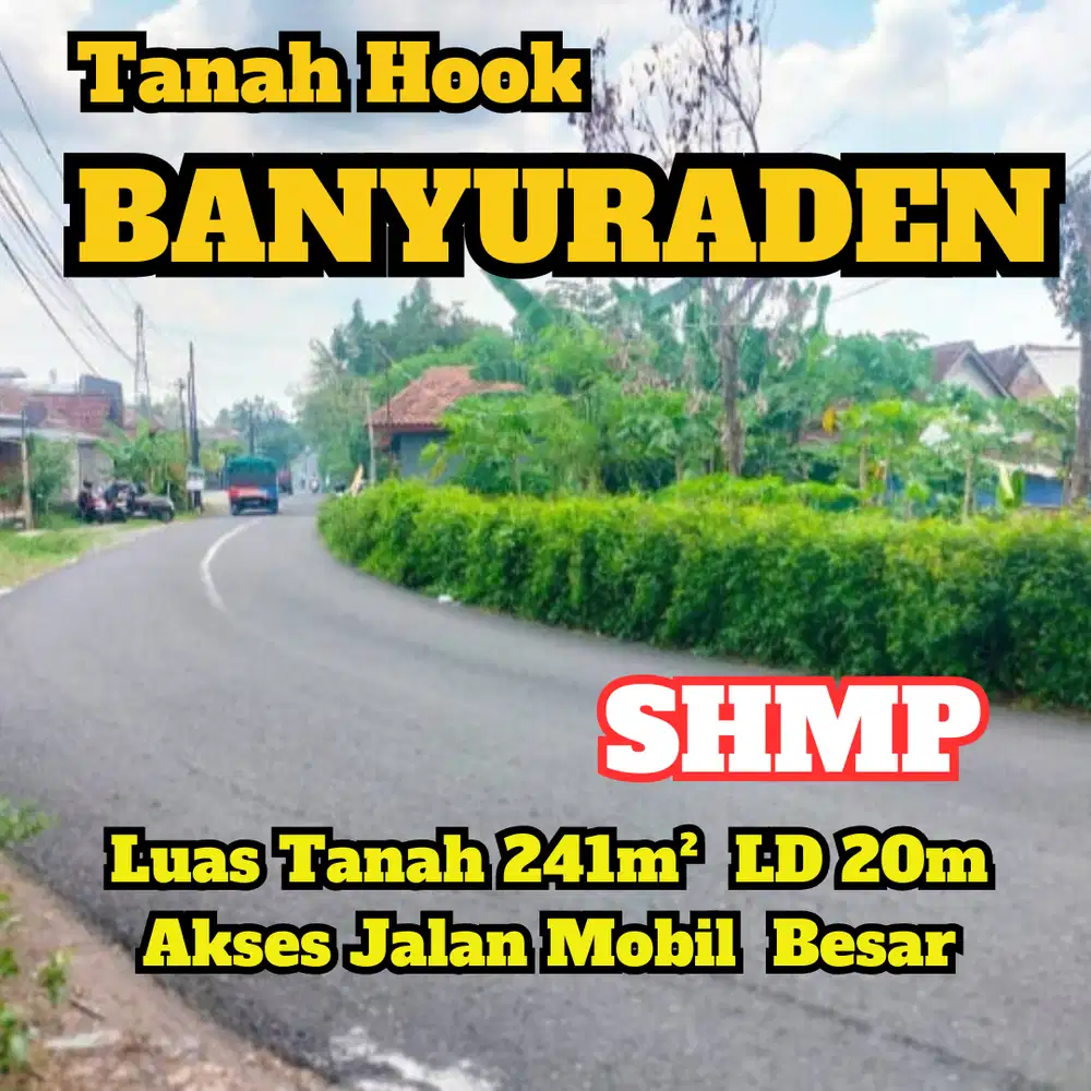 Tanah bagus jalan besar di Banyuraden  jl Titibumi yogykarta