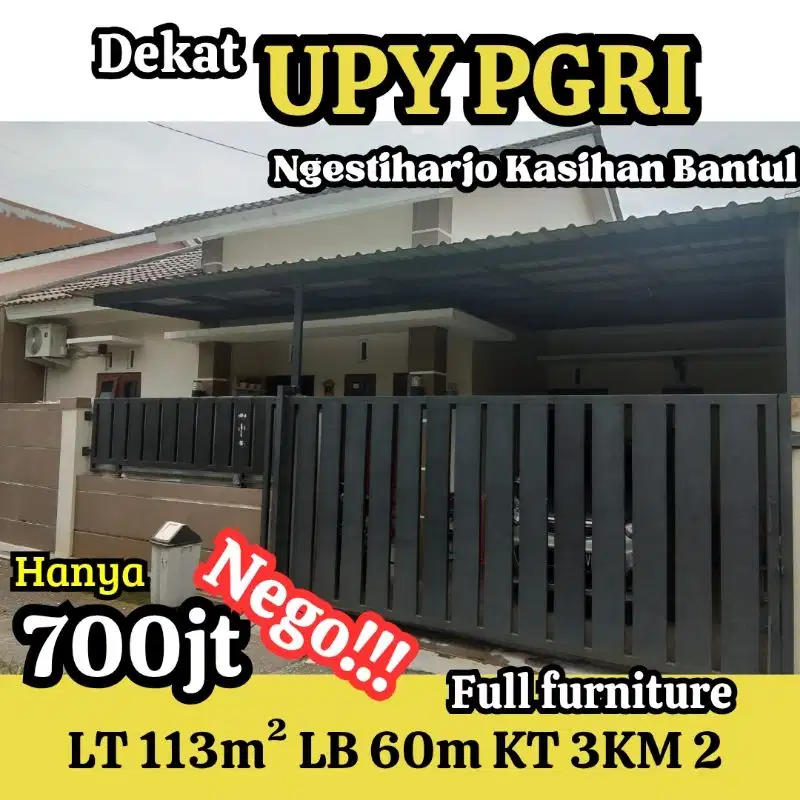 BU Rumah dalam ringroad dekat ke kampus UPY PGRI