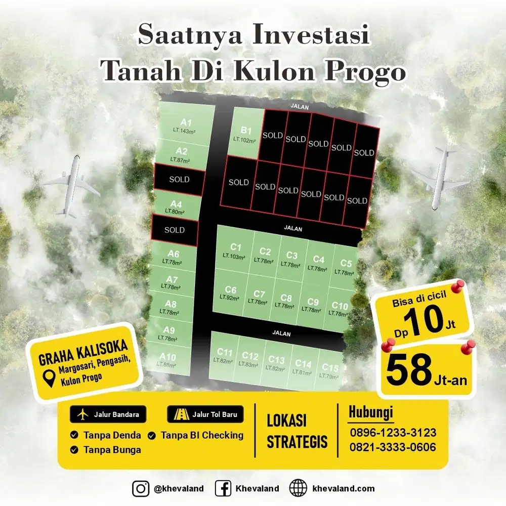 tanah harga terjangkau di pengasih kulon progo yogyakarta