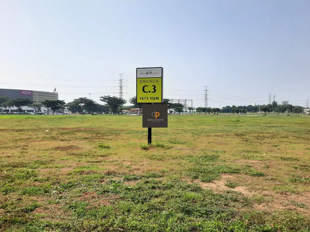 Dijual Kavling Komersil Alam Sutera, seberang AEON Alsut, mulai 1500m2