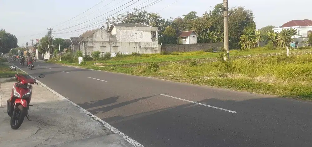 Tanah sangat strategis pinggir jalan raya sambisari purwomartani