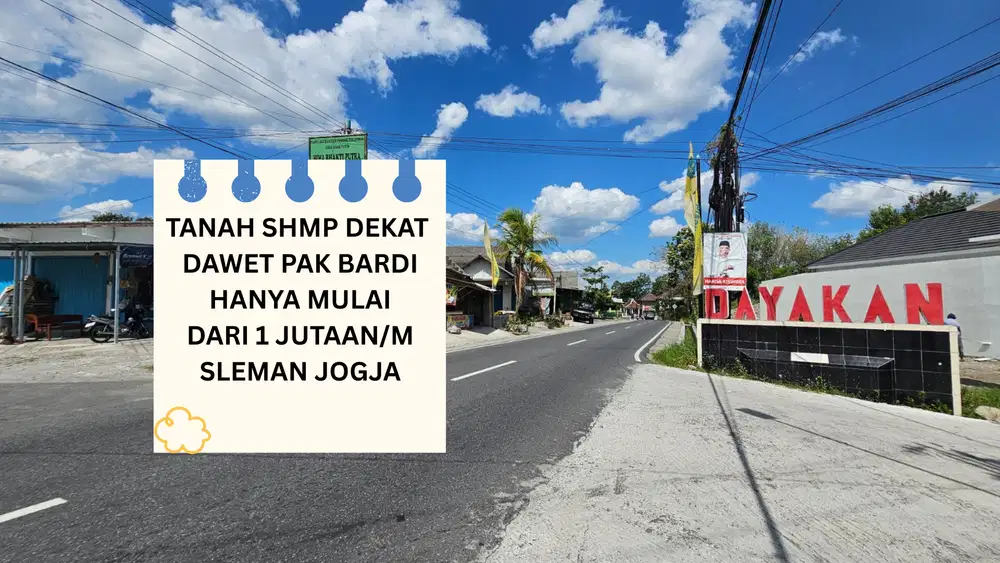 Pleret Spot! Tanah SHM 5 Menit ke Maguwoharjo