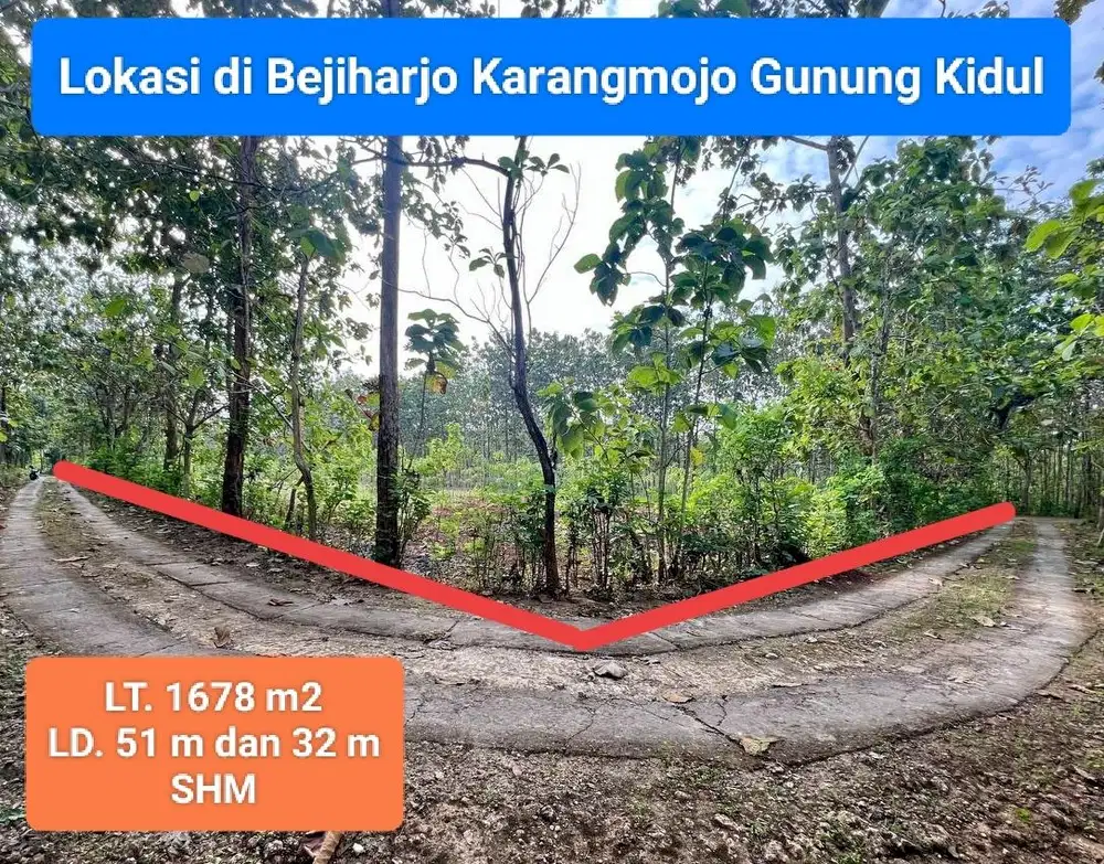 Jua tanah murah di Bejiharjo karangmojo Gunungkidul dekat kota
