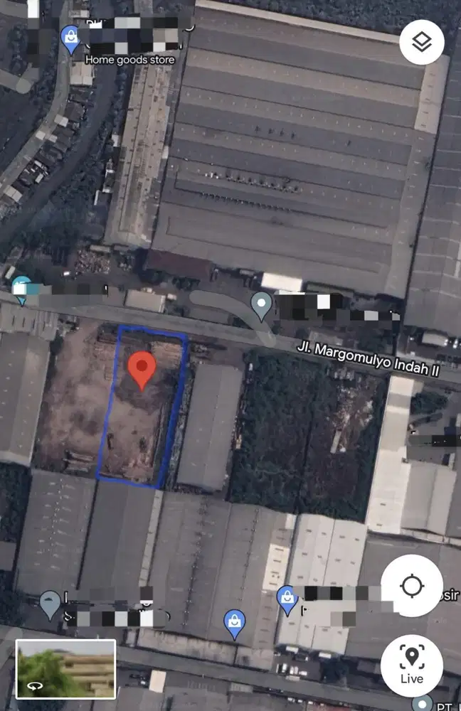 Jual Tanah Kavling Pergudangan Margomulyo Indah, Benowo Tandes