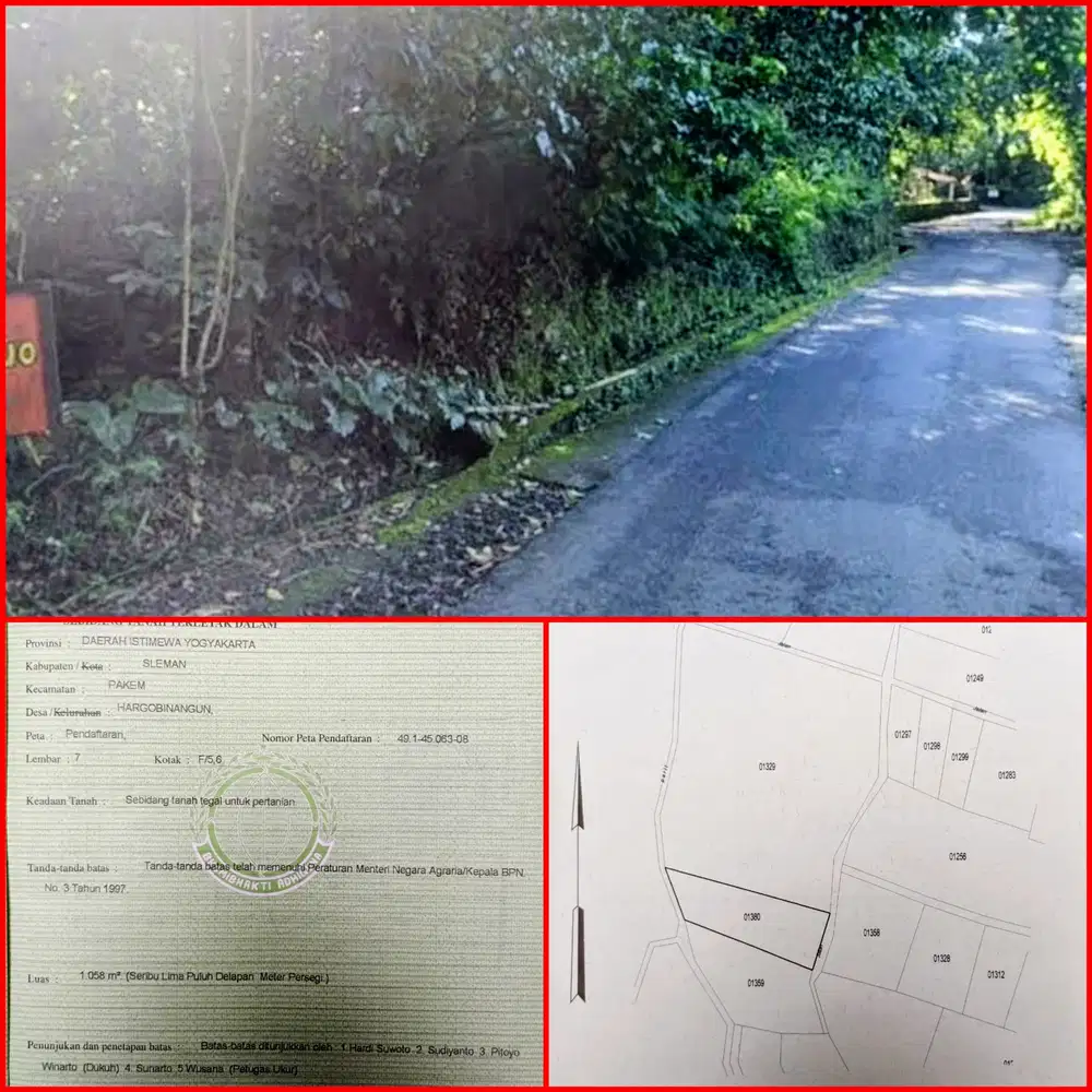 Tanah sangat nyaman dan asri cocok hunian villa pakem