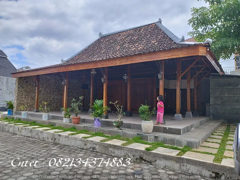 Dijual rumah joglo + Gudang Luas 250m2, dekat ke banyak kampus dan fas