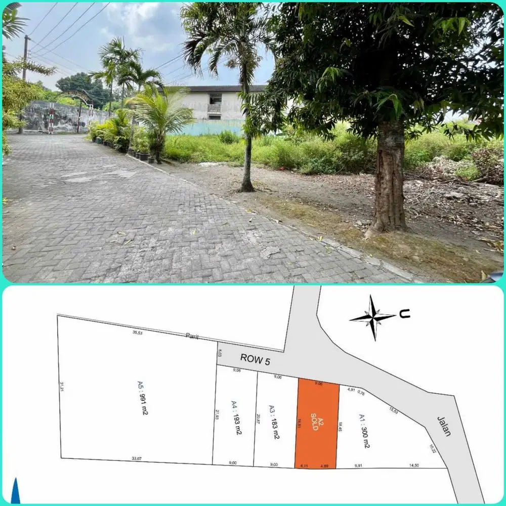 Tanah sangat strategis.jln kaljurang KM 5.8 pandega marta