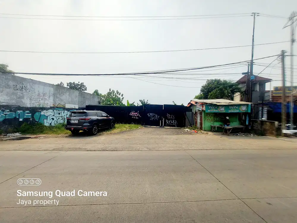 Tanah kosong pinggir jln raya arteri tol jorr jatiwarna LT.673m SHM