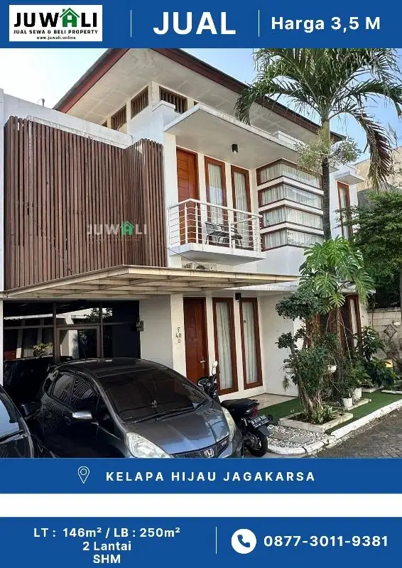 Jual Rumah Mewah Murah Cluster Pinggir Jalan Di Jagakarsa