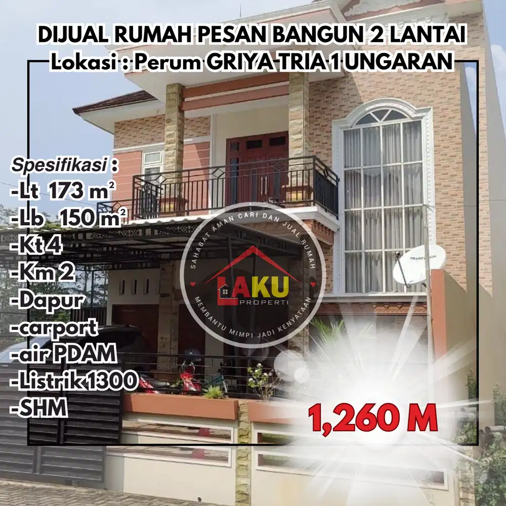 Perumahan Griya Tria Indah 1 Cluter Elite dijalan DI Panjaitan Ungaran