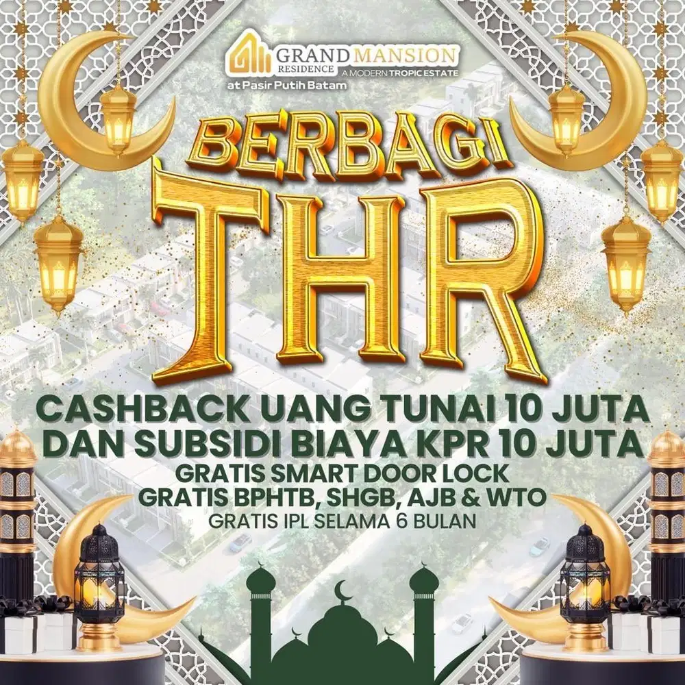 Rumah 2 Lantai pasir putih free surat surat Grand Mansion