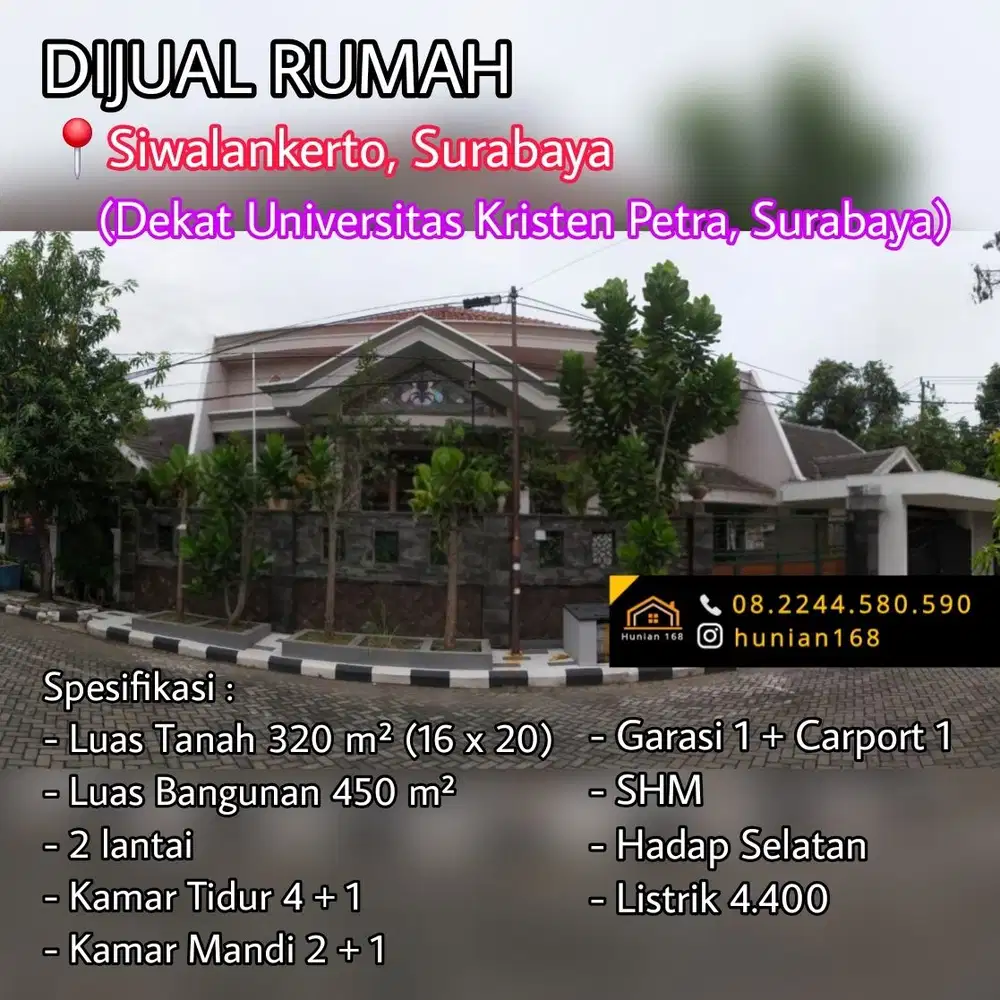 Rumah Siwalankerto Permai UKP Universitas Kristen Petra Polda Jatim