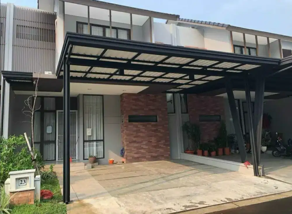 Kanopi atap alderon double layer