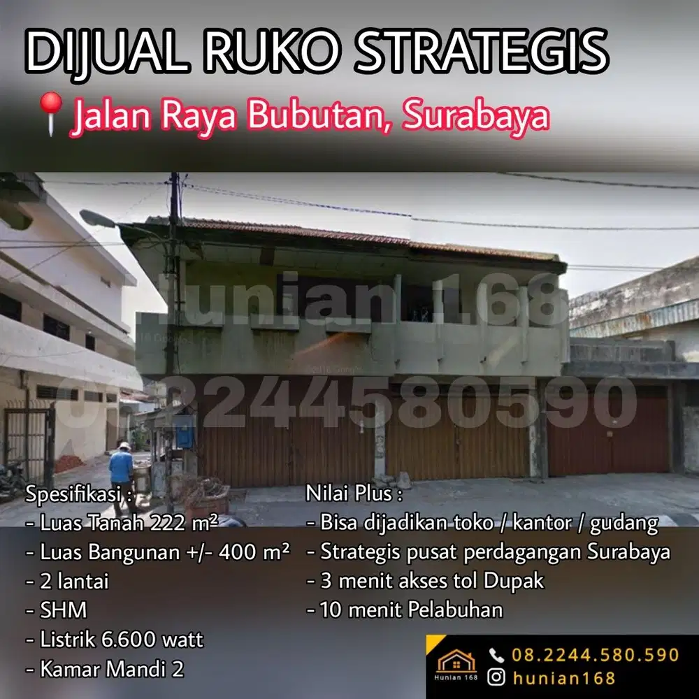 RUKO TOKO Raya Bubutan Baliwerti Praban Raden Saleh Penghela Surabaya