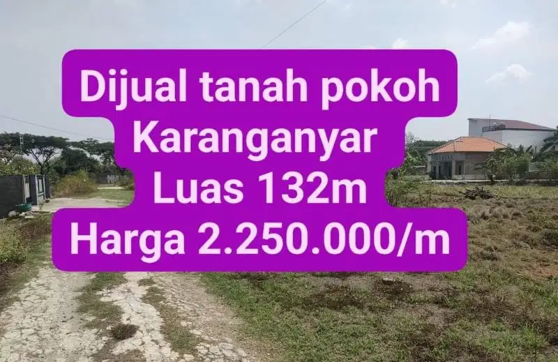 Dijual kavling pokoh Karanganyar kota