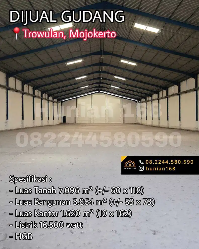 GUDANG TANAH INDUSTRI PABRIK Raya Propinsi Trowulan Domas Mojokerto