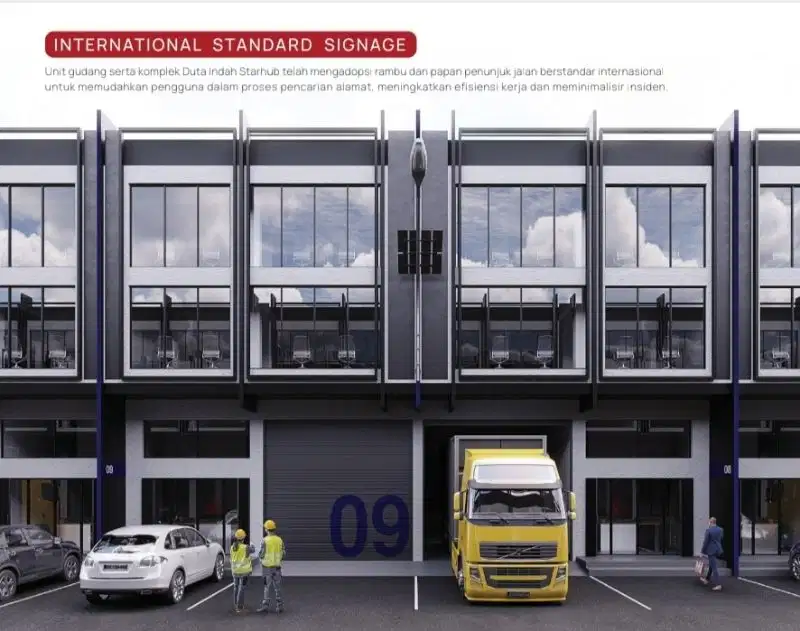 Kavling Gudang Duta Indah Starhub, sebelah Bandara, mulai dari 468m2