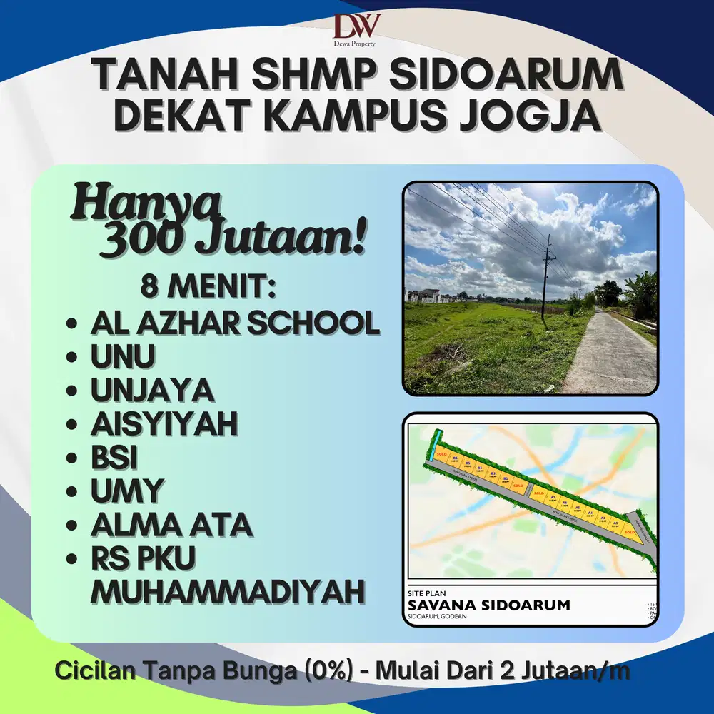 Investasi Tanah di Sidoarum Sleman