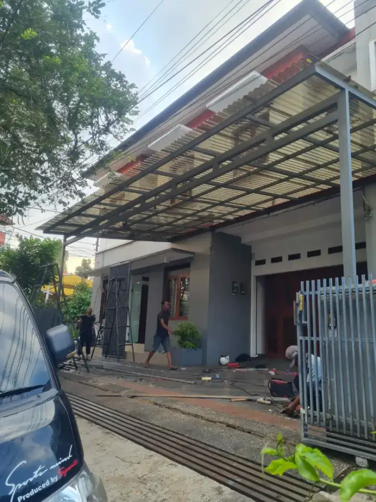 Kanopi atap solartuf gelombang