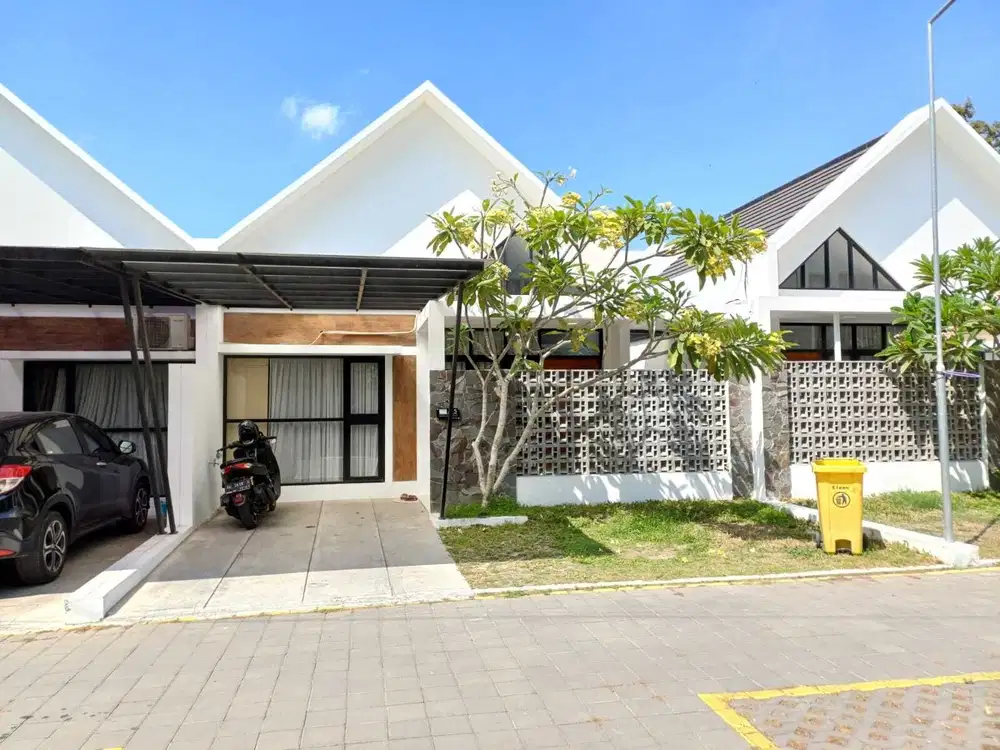 dijual rumah di sleman dalam cluster full furnished dalam perumahan