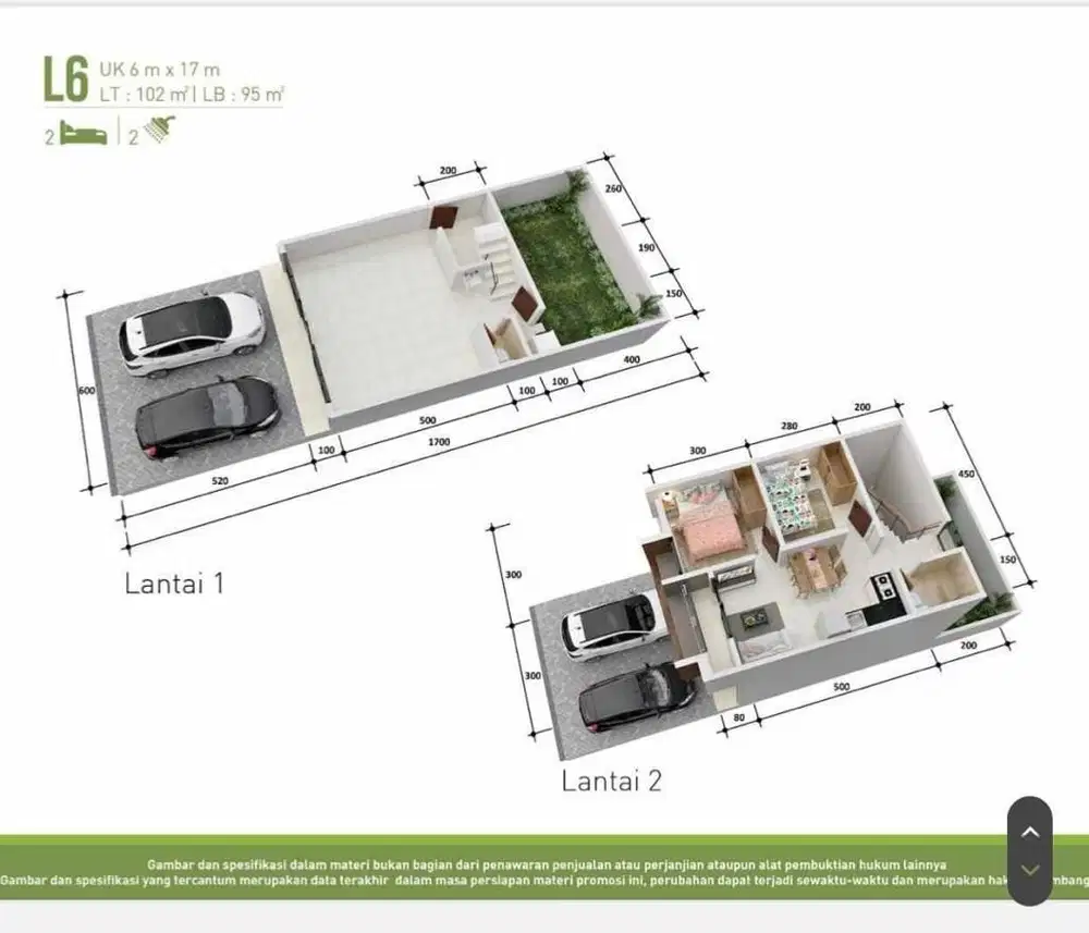 Dijual Ruko savoy uk 6x17M