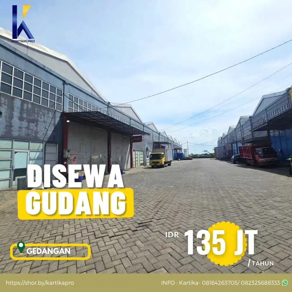 Sewa Gudang Akses Kontainer Dekat Toll dan Bandara Juanda