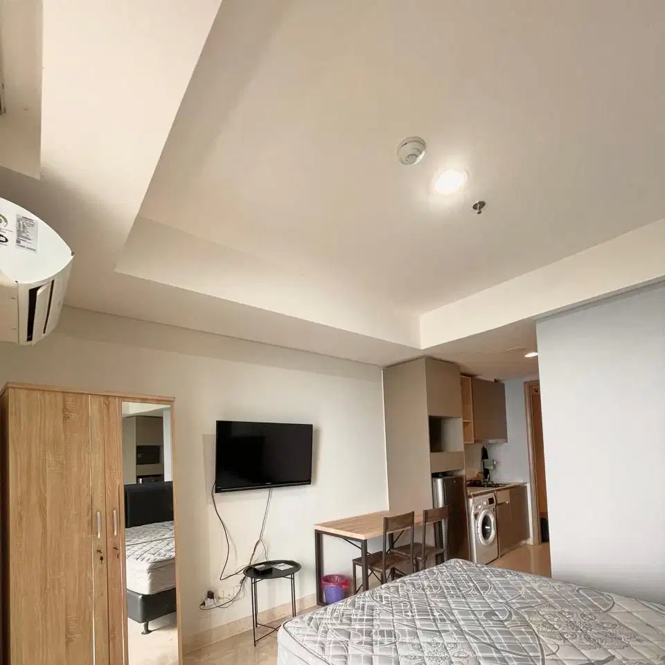 disewakn apartemen gold coast studio 28m2 furnish