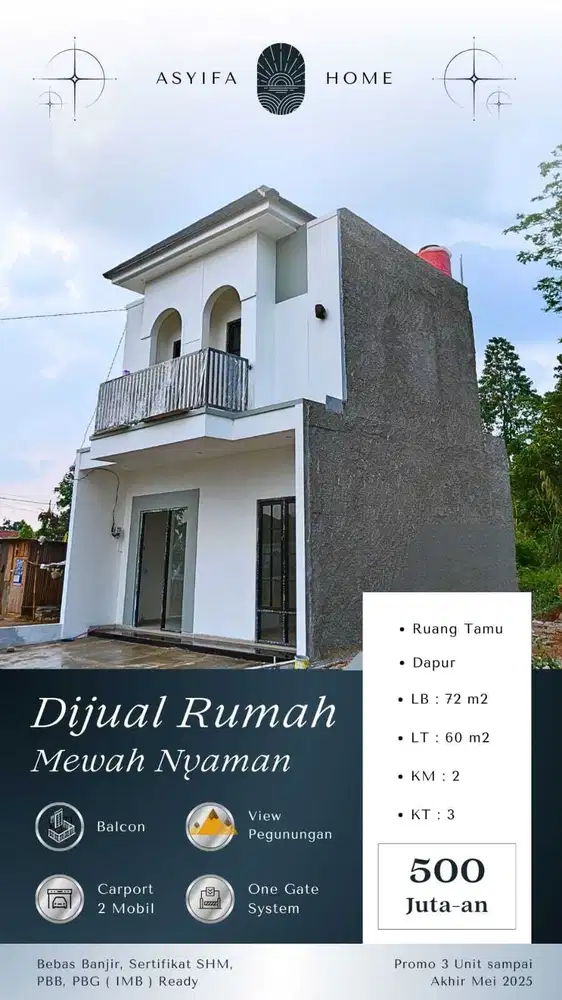 PROMO SPECIAL CUMA 500 JT-AN DAPAT 2 LANTAI