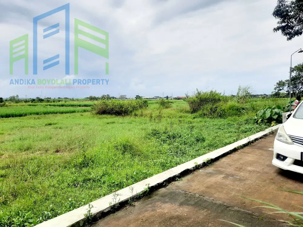 Dijual tanah pekarangan murah dekat jalan raya di Banyudono