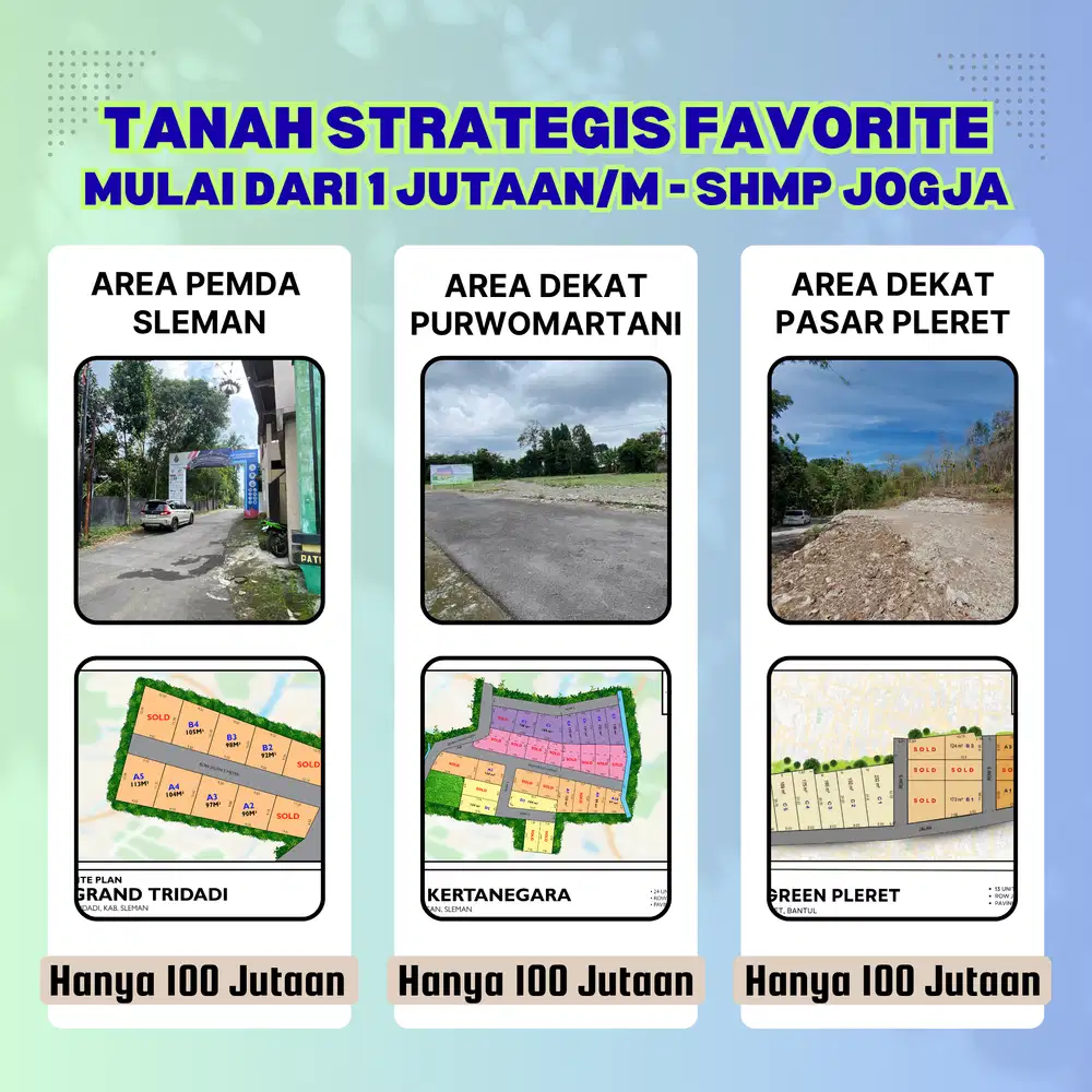 Tanah SHM Yogyakarta – Lingkungan Nyaman dan Aman