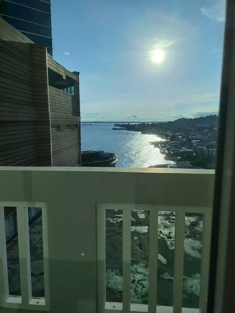 Di sewakan. Per 3 bulan Apartment view pantai  studio tipe besar