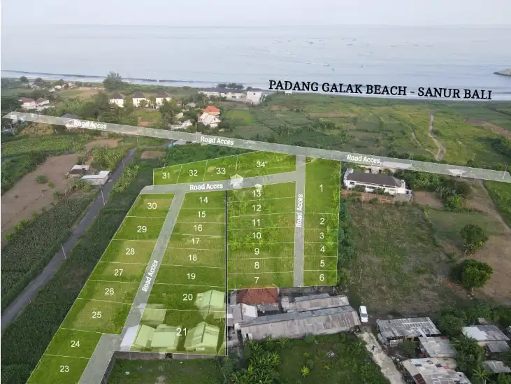 Tanah Super Premium dkt Pantai Padang Galak Sanur