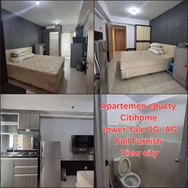 Disewakan TAHUNAN Studio furnish apartemen educity by Citihome