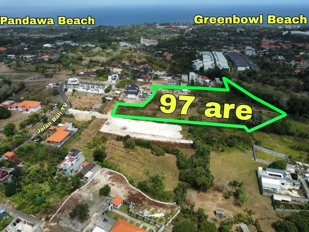Tanah Luasan Besar di Dekat Pantai Pandawa Ungasan Kuta Selatan Bali