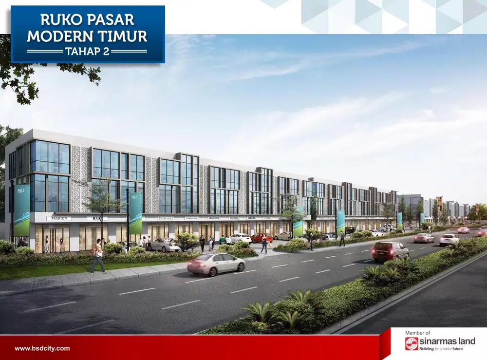Di Jual RUKO PASAR MODERN TIMUR TAHAP 2 BSD CITY