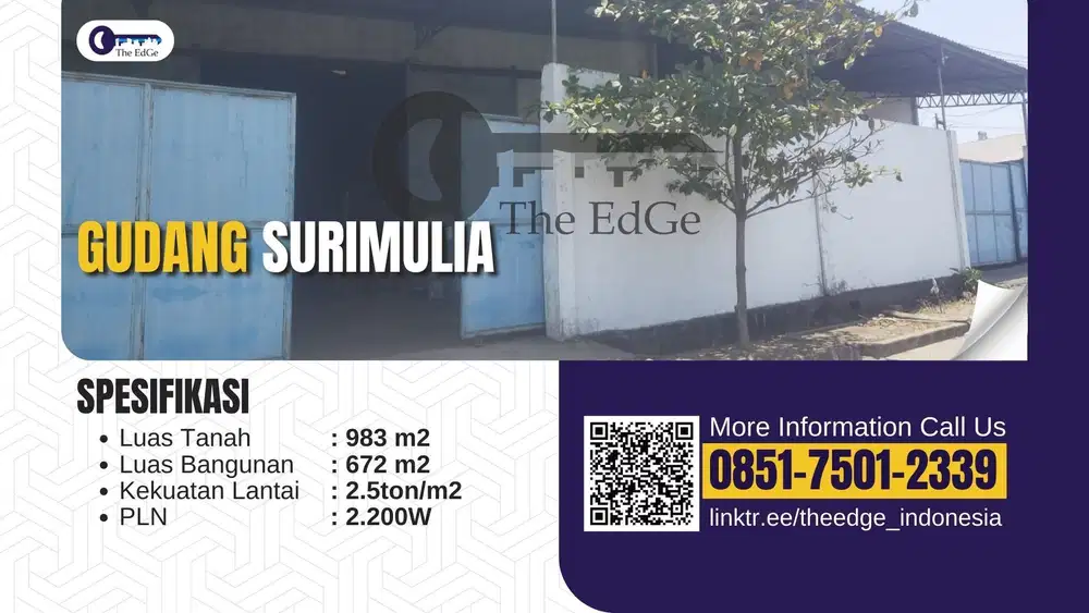 Jual Gudang Surimulia Siap Pakai The Edge