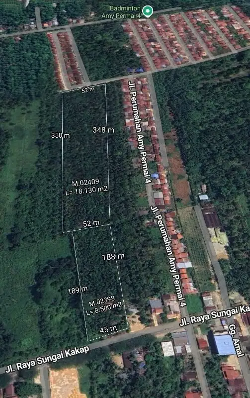 Tanah Tepi Jalan Husein Hamzah Pall 7