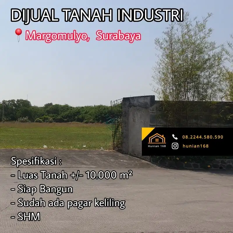 Tanah Gudang Industri Raya Margomulyo Permai Suri Mulia Pabri Surabaya