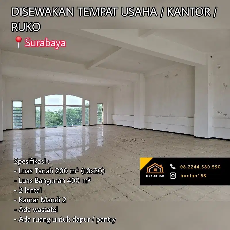 Ruko Tempat Usaha Kuliner Bekas Restoran Cafe Kafe Surabaya Tengah